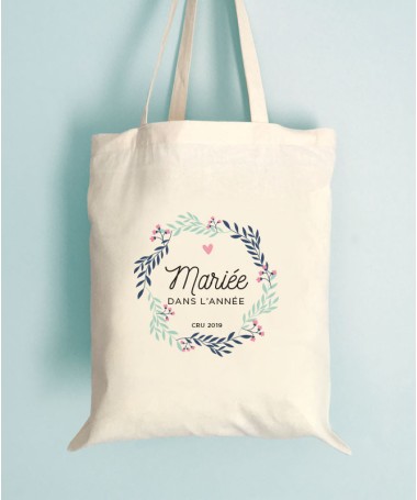 Tote Bag EVJF Coloré Mariée dans l'année