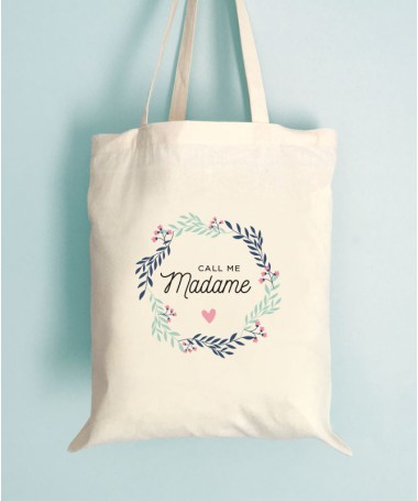 Tote Bag EVJF Coloré Call me Madame