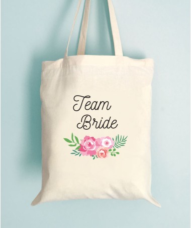 Tote Bag EVJF Floral Team Bride