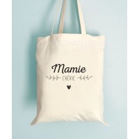 Tote bag Mamie chérie et son joli motif