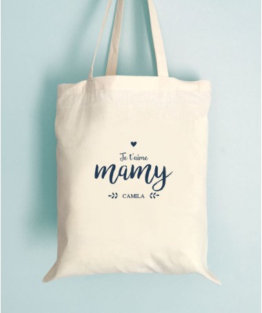 Tote Bag On t'aime Mamie