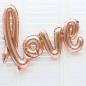 Ballon EVJF "Love" ou mariage Or Rose