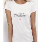 T-shirt EVJF Call me madame et joli coeur rose