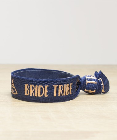 Bracelet EVJF "Team Bride Tipi" Bleu