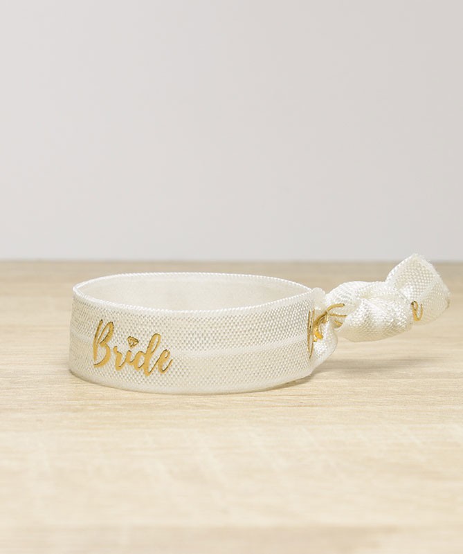 Bracelet blanc Bride pour la mariée