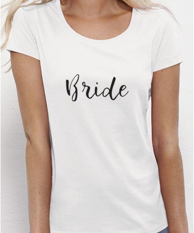 T-Shirt Bride sur la poitrine