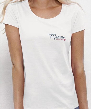 T-Shirt "Madame depuis" personnalisable