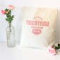 Tote bag tricoteuse, the Legend, personnalisé