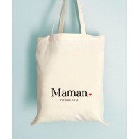 Tote Bag "Maman depuis" à personnaliser