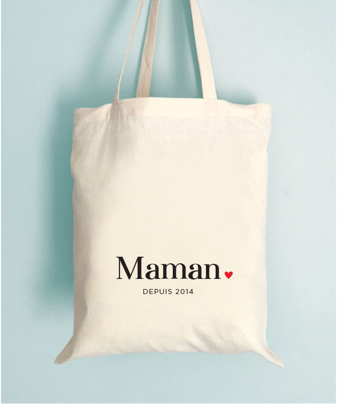 Tote Bag "Maman depuis" à personnaliser