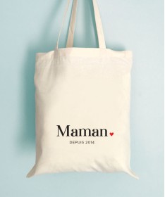 Tote Bag "Maman depuis" à personnaliser