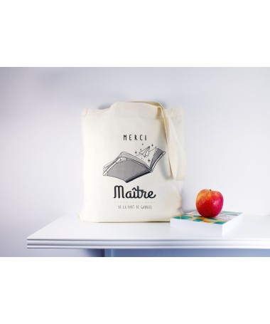 Tote Bag Merci Maitresse ATSEM personnalisé - Idée cadeau Maitresse