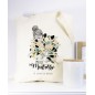 Tote Bag Maitresse ATSEM ou Nounou Bouquet de fleurs vert personnalisable Tote Bag Maitresse ATSEM ou Nounou Bouquet de fleurs vert personnalisable