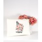 Trousse Maitresse, nounou ou ATSEM fleuri rose